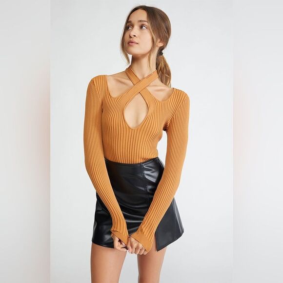 Revolve MinkPink Gianna Knit Long Sleeve Top - Picture 1 of 9